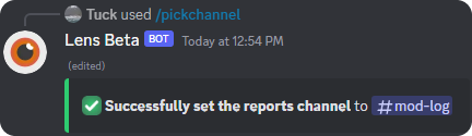 Channel has been Picked