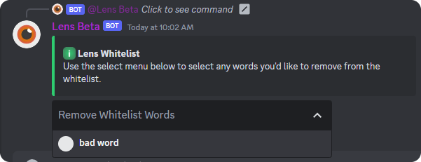 Removing a Word